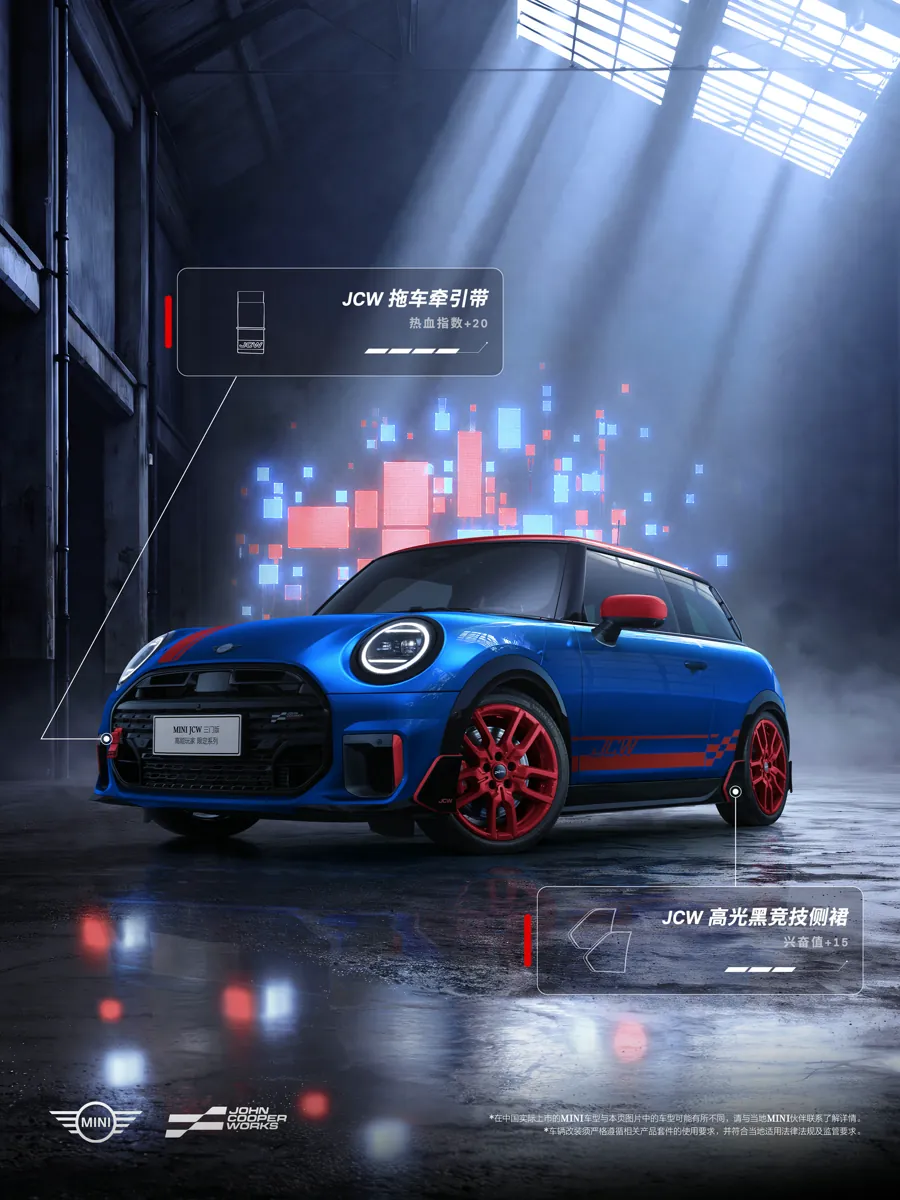 MINI JCW三门版高能玩家限定系列上市 限时礼遇价33.48万