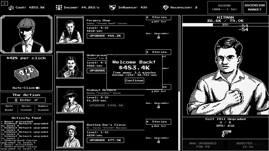 禁酒令黑帮增量游戏《Streetlight Syndicate》即将上线Steam