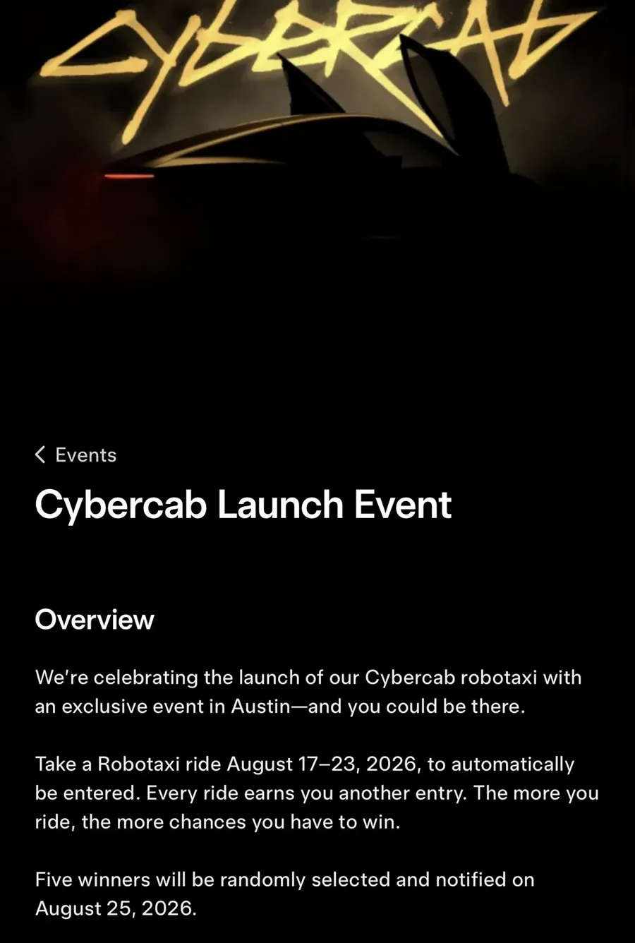 此后半年多时间里，Cybercab更多停留在概念展示和工厂内部阶段。进入2026年，节奏明显加快。多方媒体报道显示，量产版Cybercab已在得州超级工厂附近被多次拍到，标志性的金色涂装、双门对开、无…