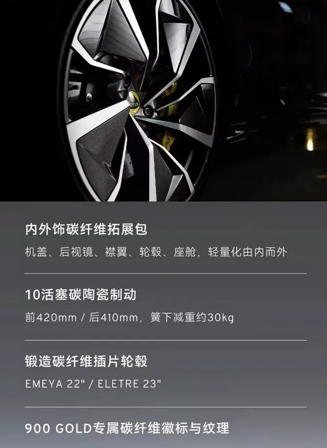 路特斯900 GOLD配置轮毂图