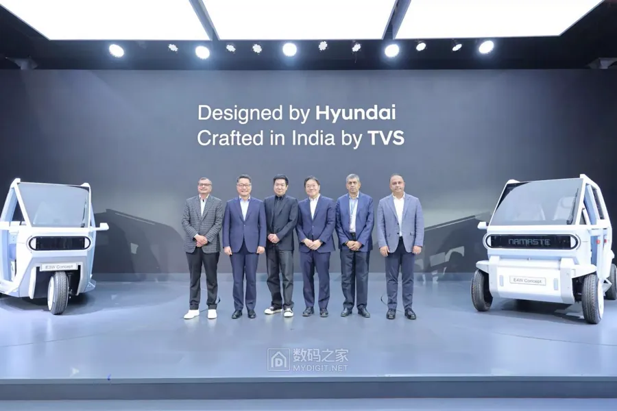 现代与TVS合作电动概念车展示