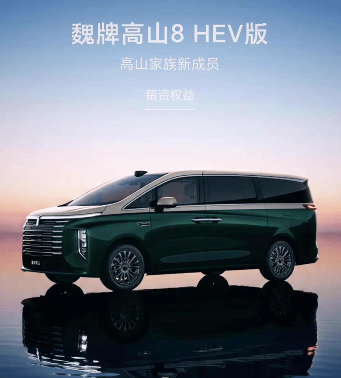 魏牌高山8 HEV双色MPV官