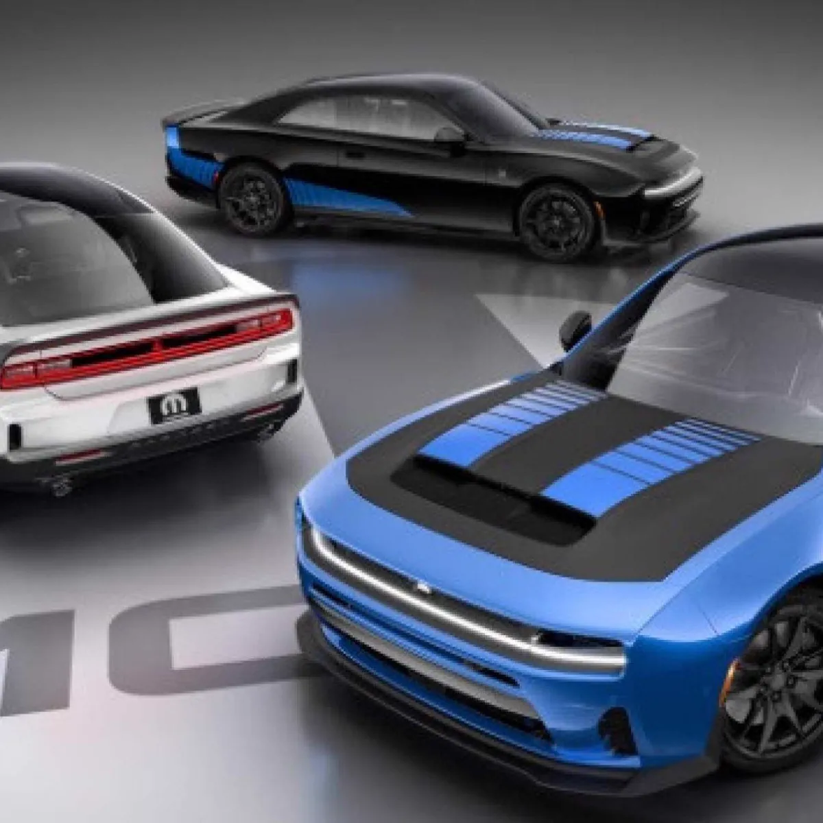三辆道奇Charger Mop