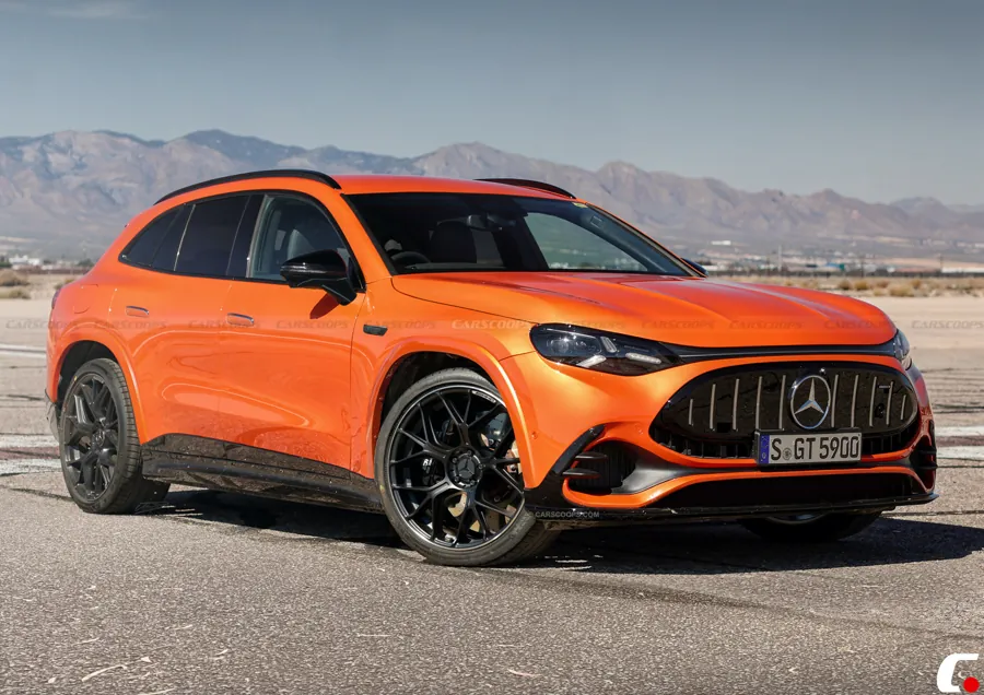 橙色梅赛德斯AMG纯电SUV