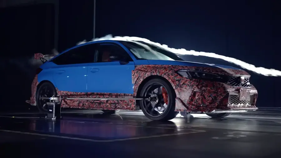 风洞中的改款思域Type R