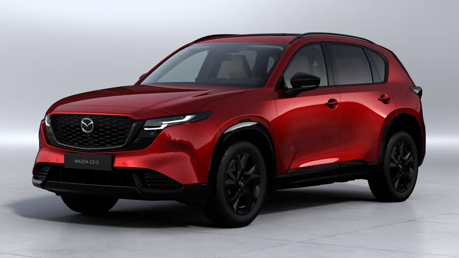 红色马自达CX-5汽车