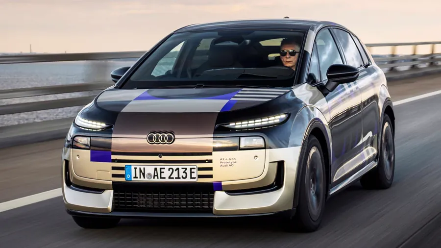 奥迪A2 e-tron原型车行驶中