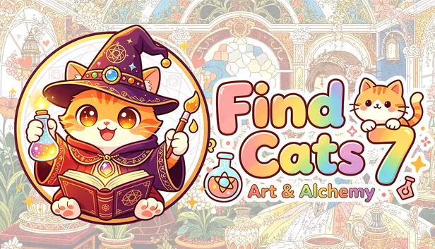 《Find Cats 7 Art & Alchemy》登陆Steam 180只猫咪藏身中世纪画卷