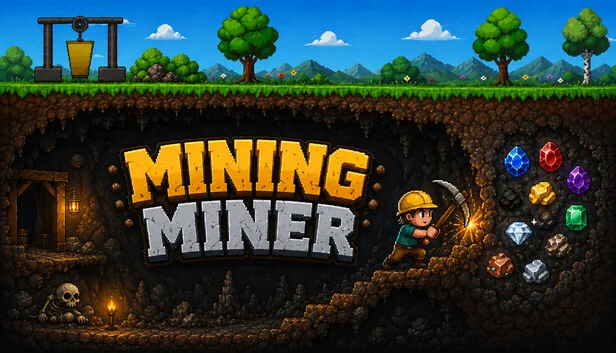 由独立团队MTSU与Skollheim开发并发行的挖矿放置游戏《Mining…