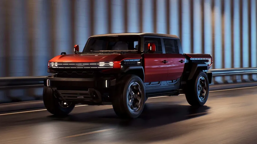 GMC发布Hummer X中型越野概念车 纯电悍马切入Bronco同级市场
