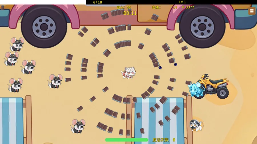 根据Steam商店页面信息，本作类型被标注为动作、休闲、独立制作与角色扮演。玩家将扮演「哈基米」，在弹幕密布的关卡中迎战海量敌人。核心玩法围绕肉鸽（Roguelike）成长循环展开：局内可搭配多种技能…