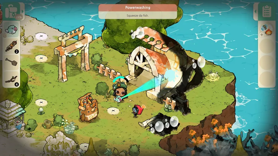 作为独立开发商Spry Fox旗下《Cozy Grove》的续作，《Camp Spirit》延续了系列手绘水彩风格与「每日一点新内容」的休闲节奏。玩家将以幽灵童子军（Spirit…