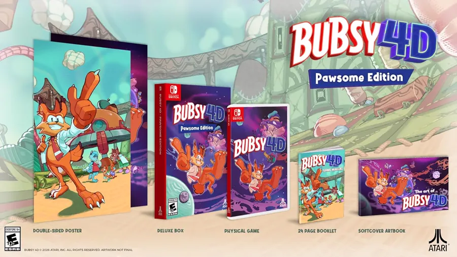 山猫Bubsy是诞生于上世纪90年代的经典游戏IP，以夸张幽默的角色风格和平台跳跃玩法为核心特色，曾是雅达利旗下代表性的吉祥物IP之一。本次推出的《Bubsy…